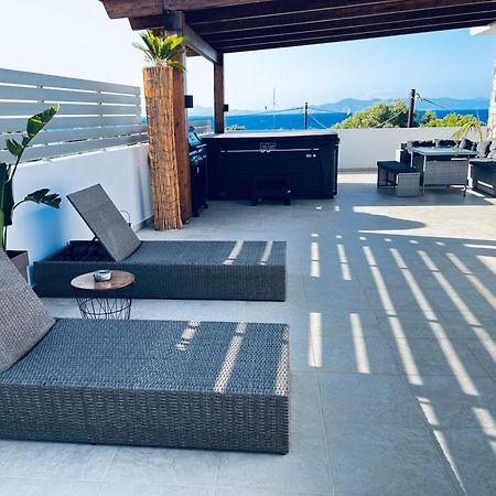 Odyssea Top View & Hot Jacuzzi Front Beach Kremastí 外观 照片