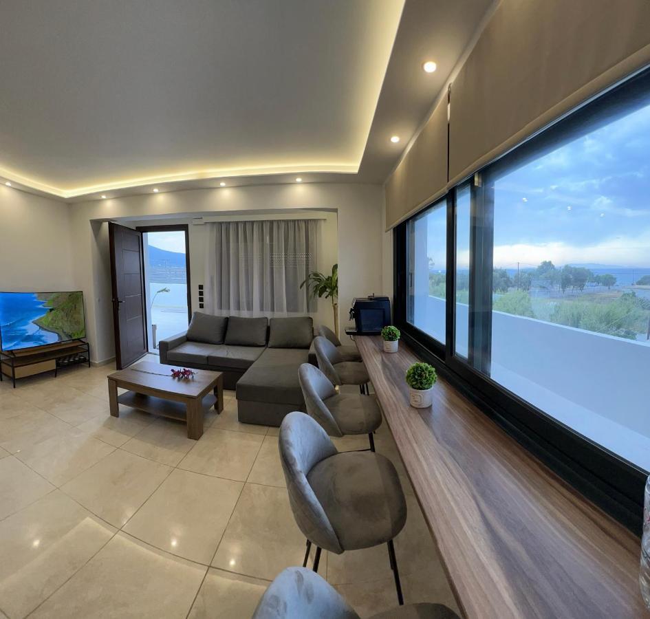 Odyssea Top View & Hot Jacuzzi Front Beach Kremastí 外观 照片