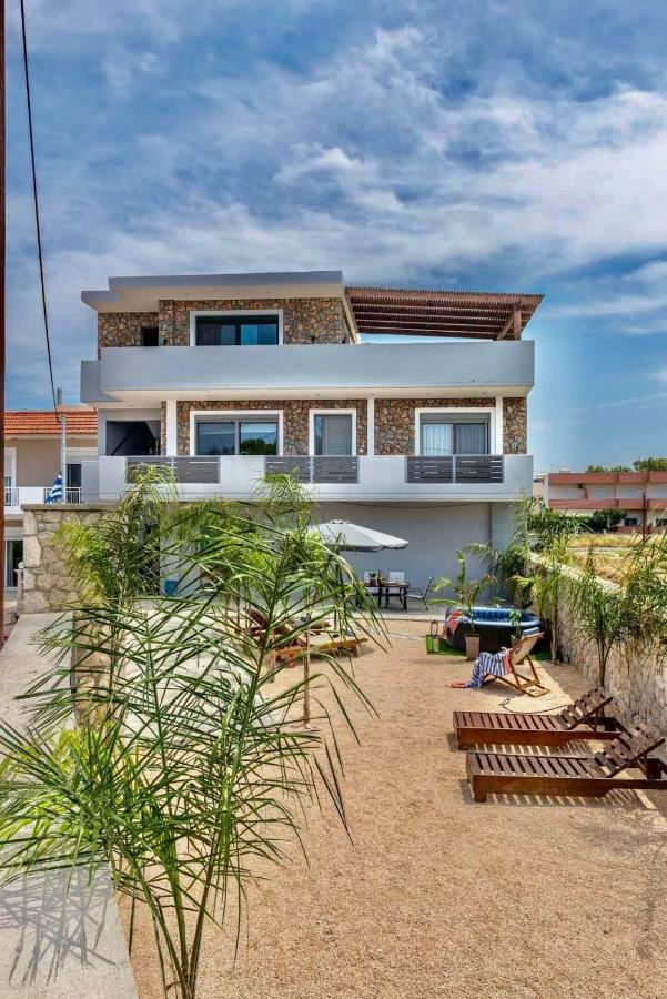 Odyssea Top View & Hot Jacuzzi Front Beach Kremastí 外观 照片